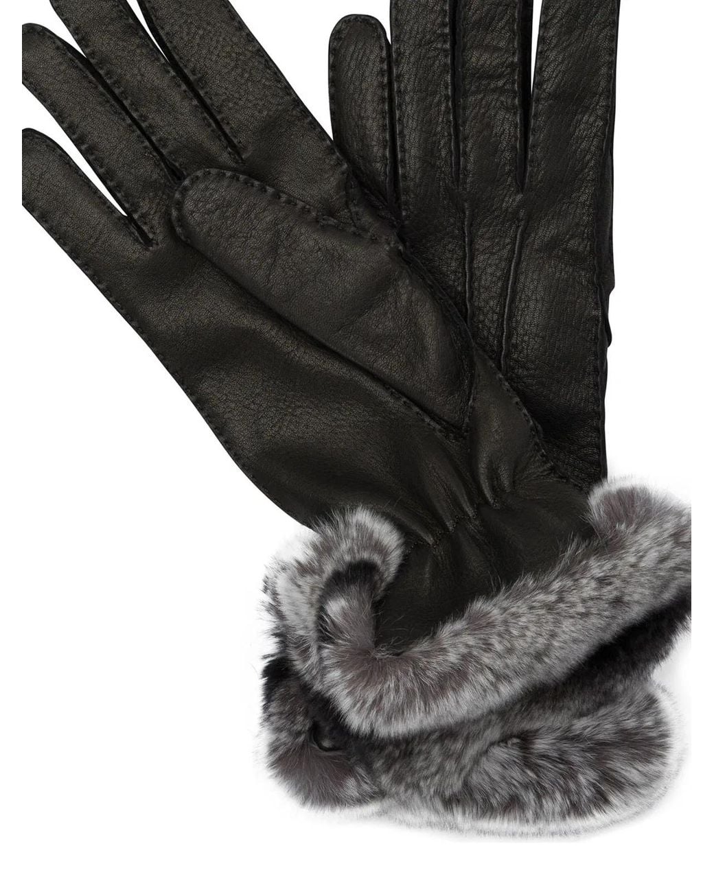 Restelli Black "85" Leather Gloves