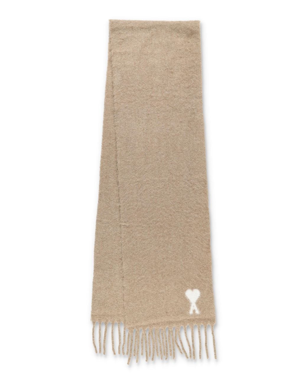 AMI Natural Ami De Cœur Alpaca Scarf for men