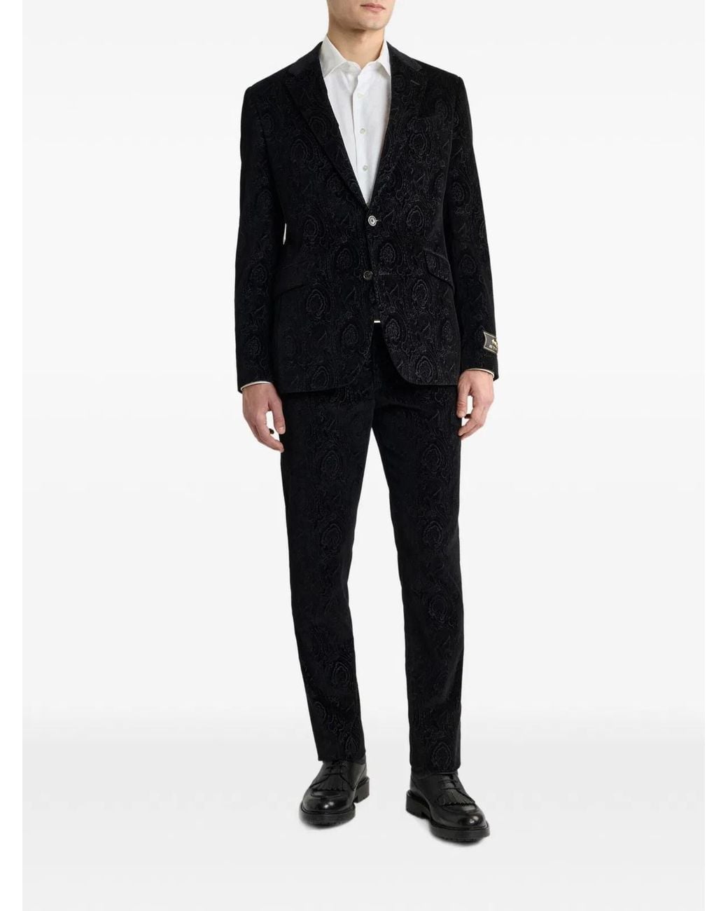 Etro Black Single-Breasted Jacket for men