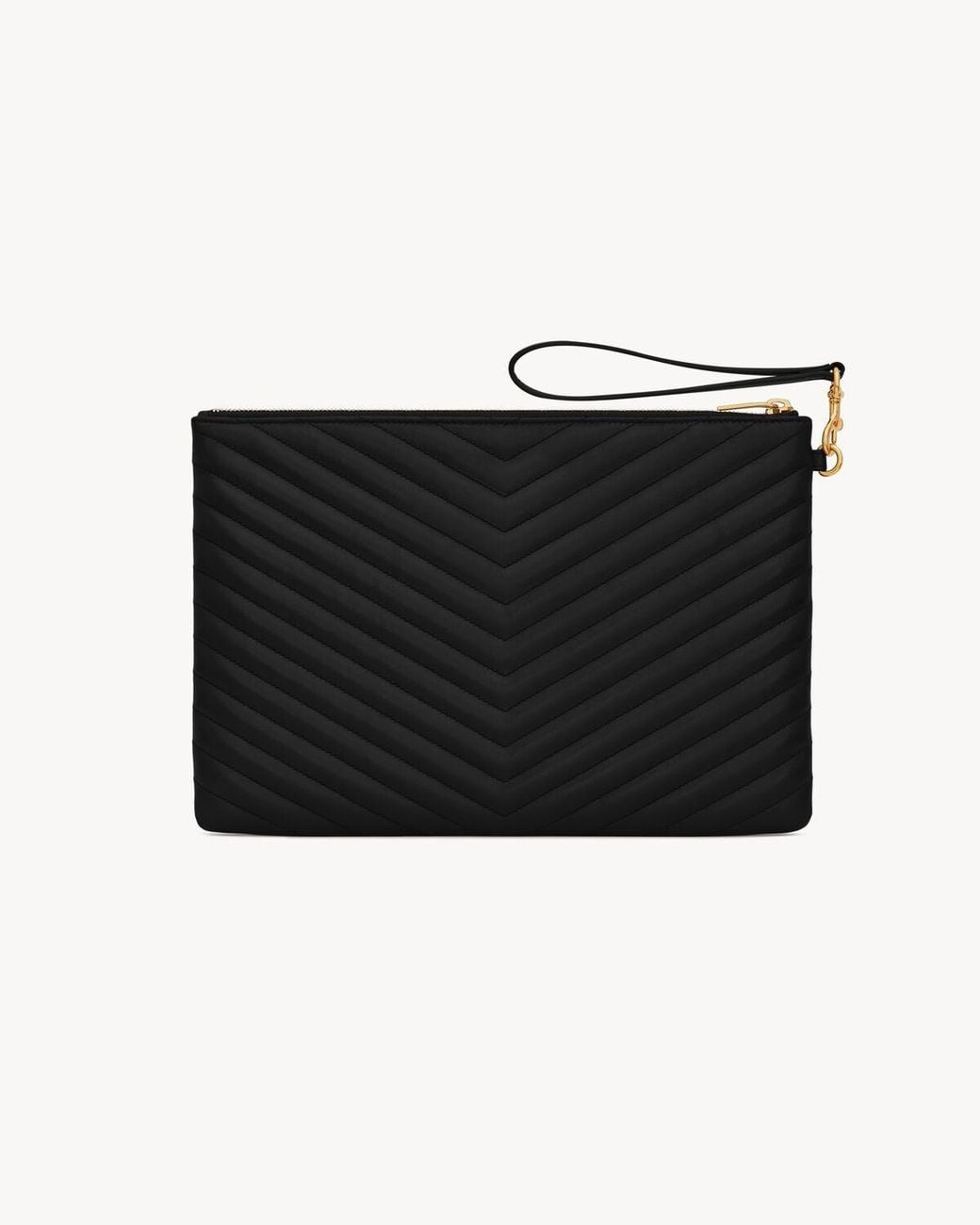 Saint Laurent Black Puoch Per Tablet Cassandre