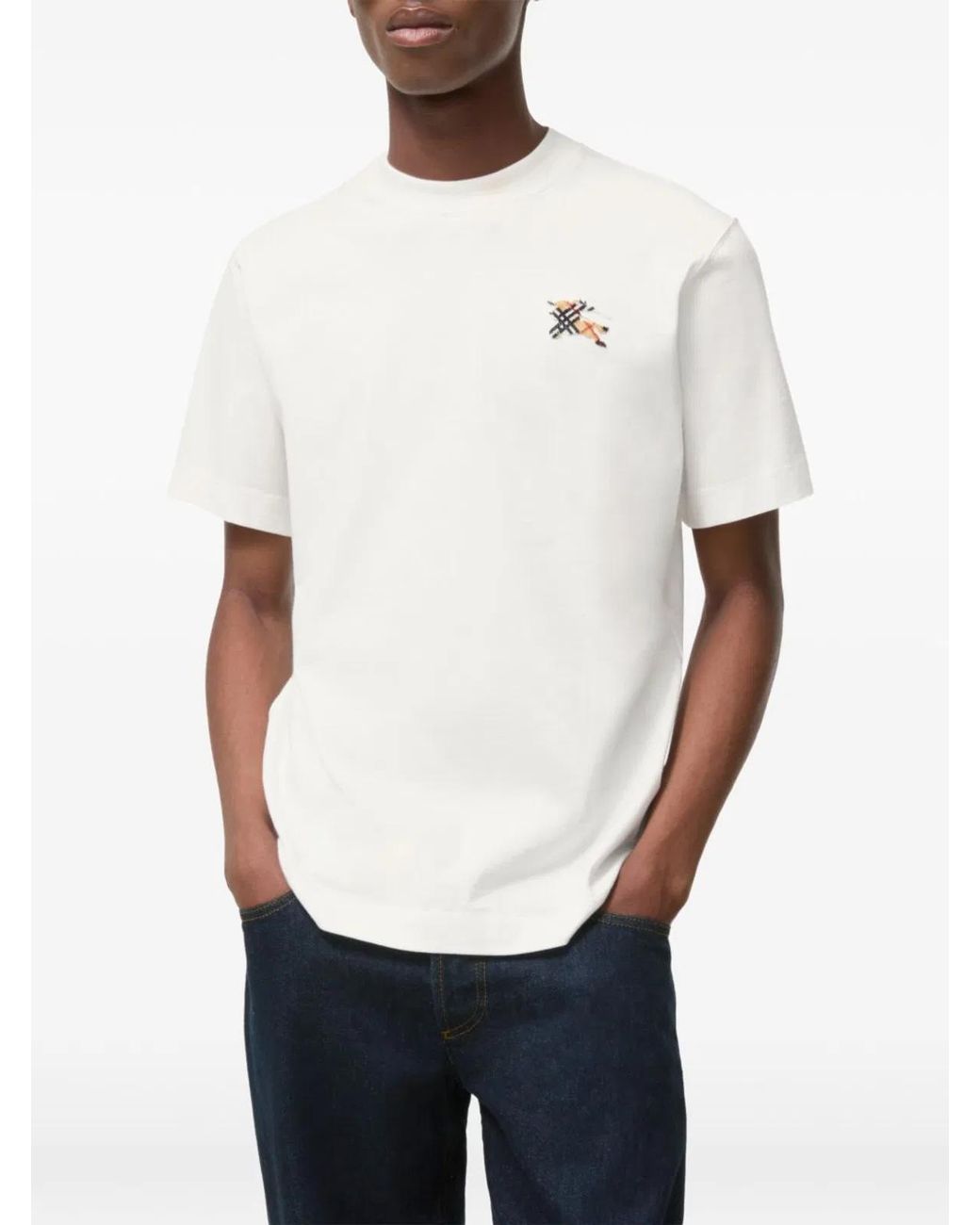 Burberry White Knight T-Shirt for men