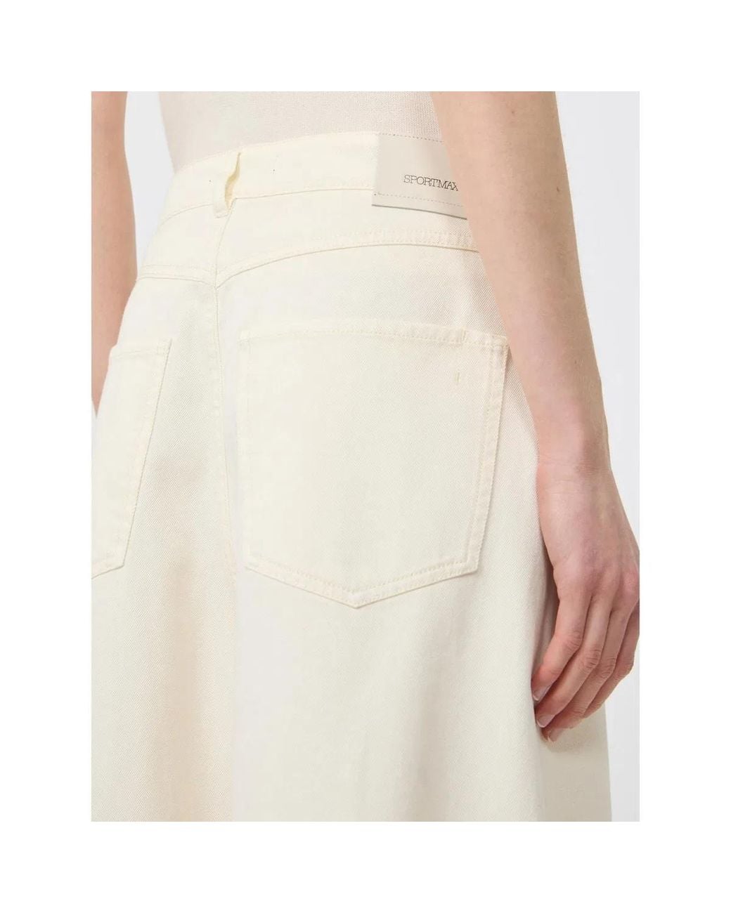 Max Mara White Spdsiamese Trouser