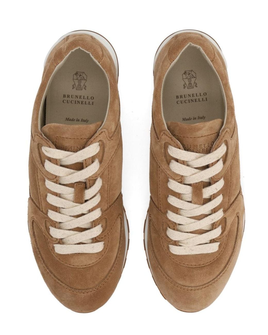 Brunello Cucinelli Brown Suede Sneaker