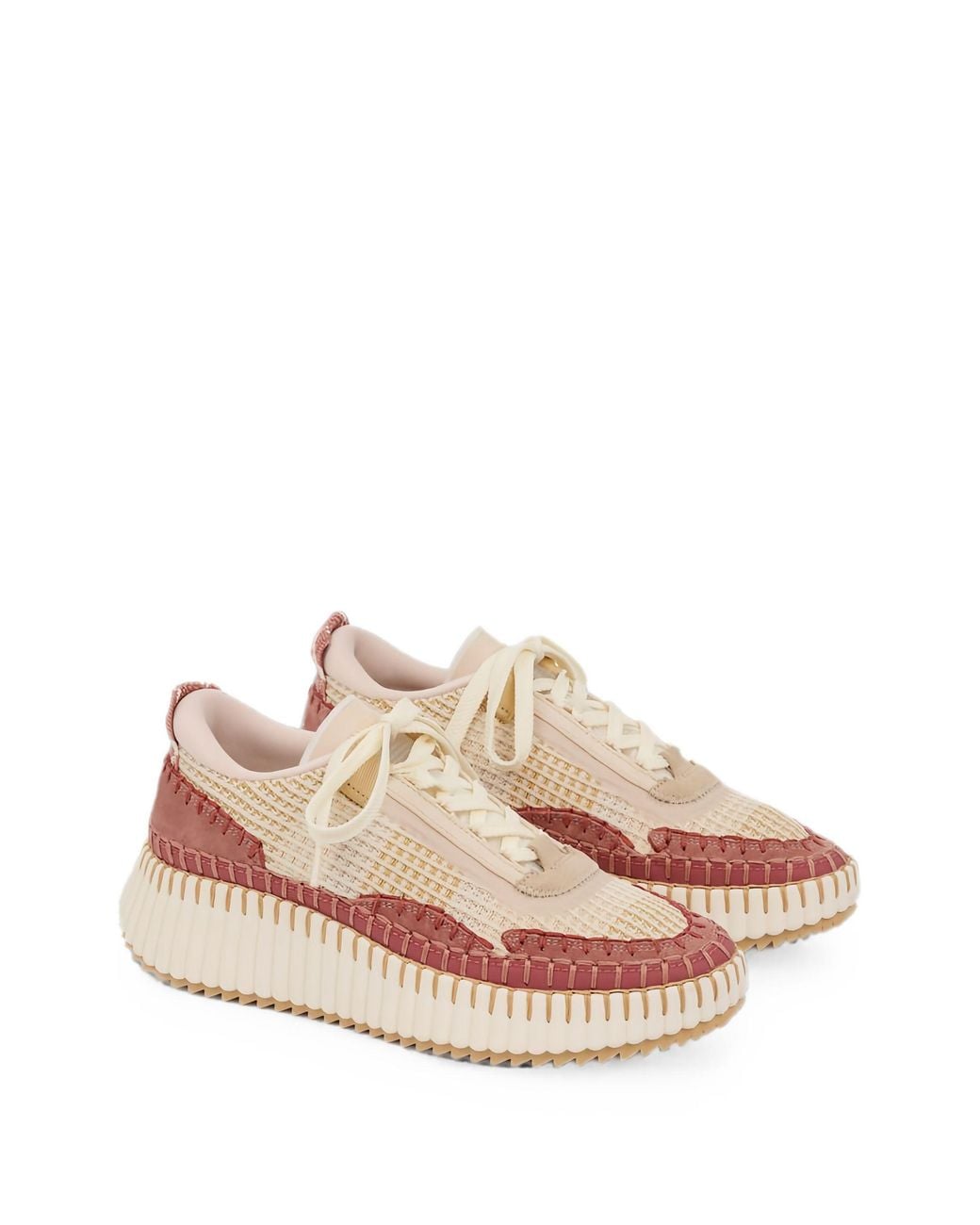 Chloé Pink Nama Sneakers