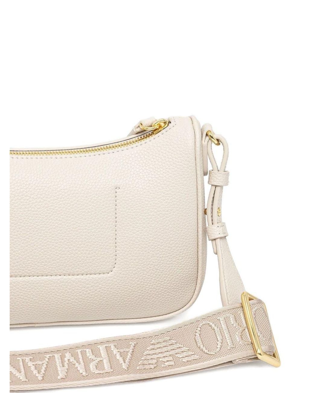 Emporio Armani White Myea Mini Shoulder Bag