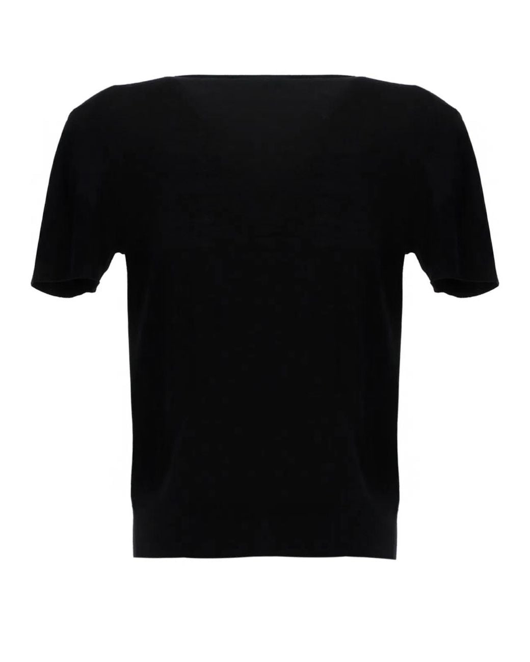 Theory Black Merino Wool T-Shirt