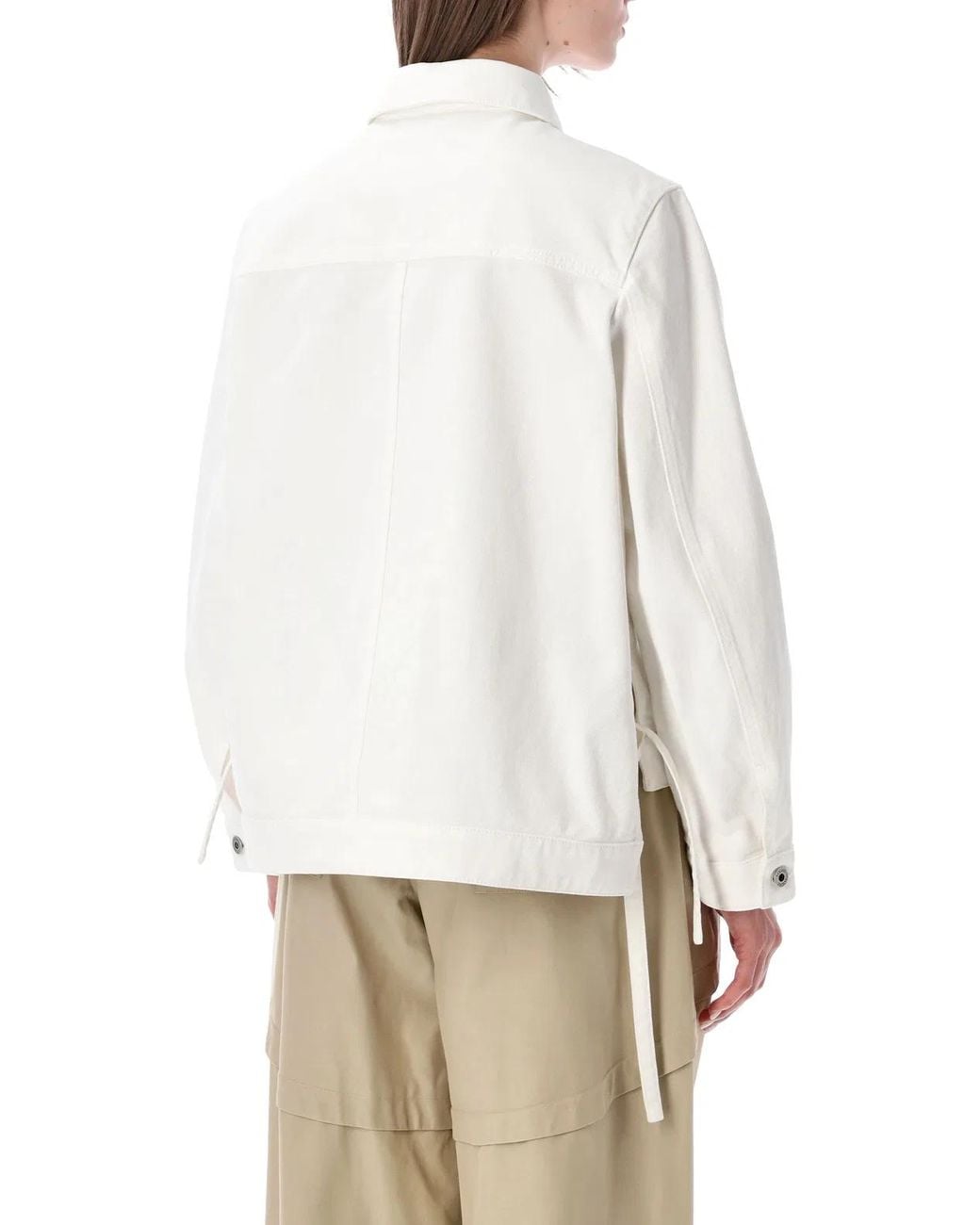 Loewe White Denim Workwear Jacket