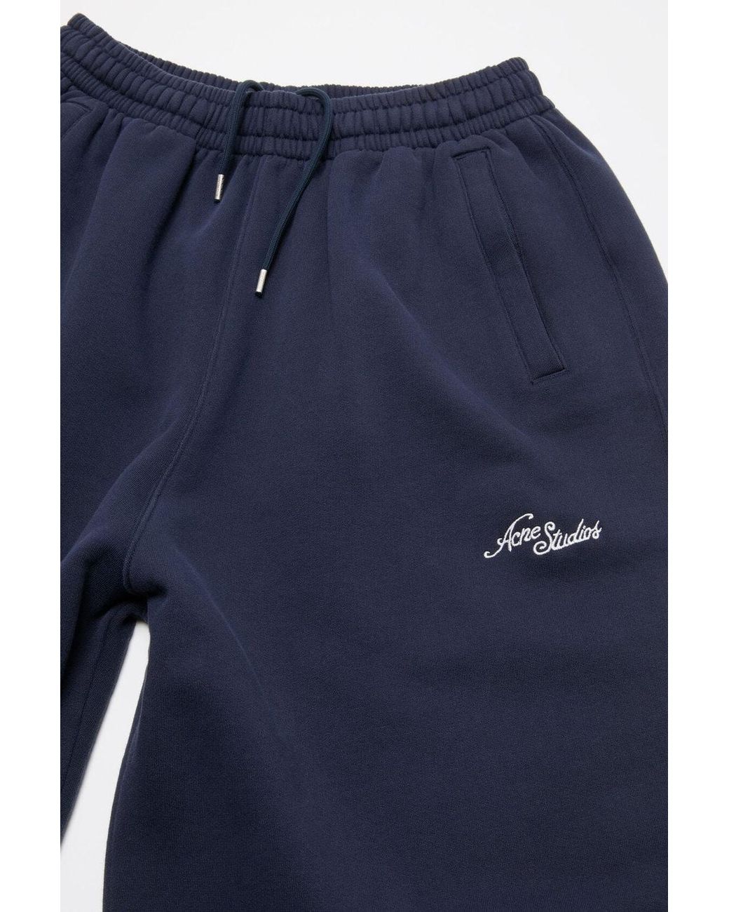 Acne Blue Prowsen U Venice Logo Trousers for men