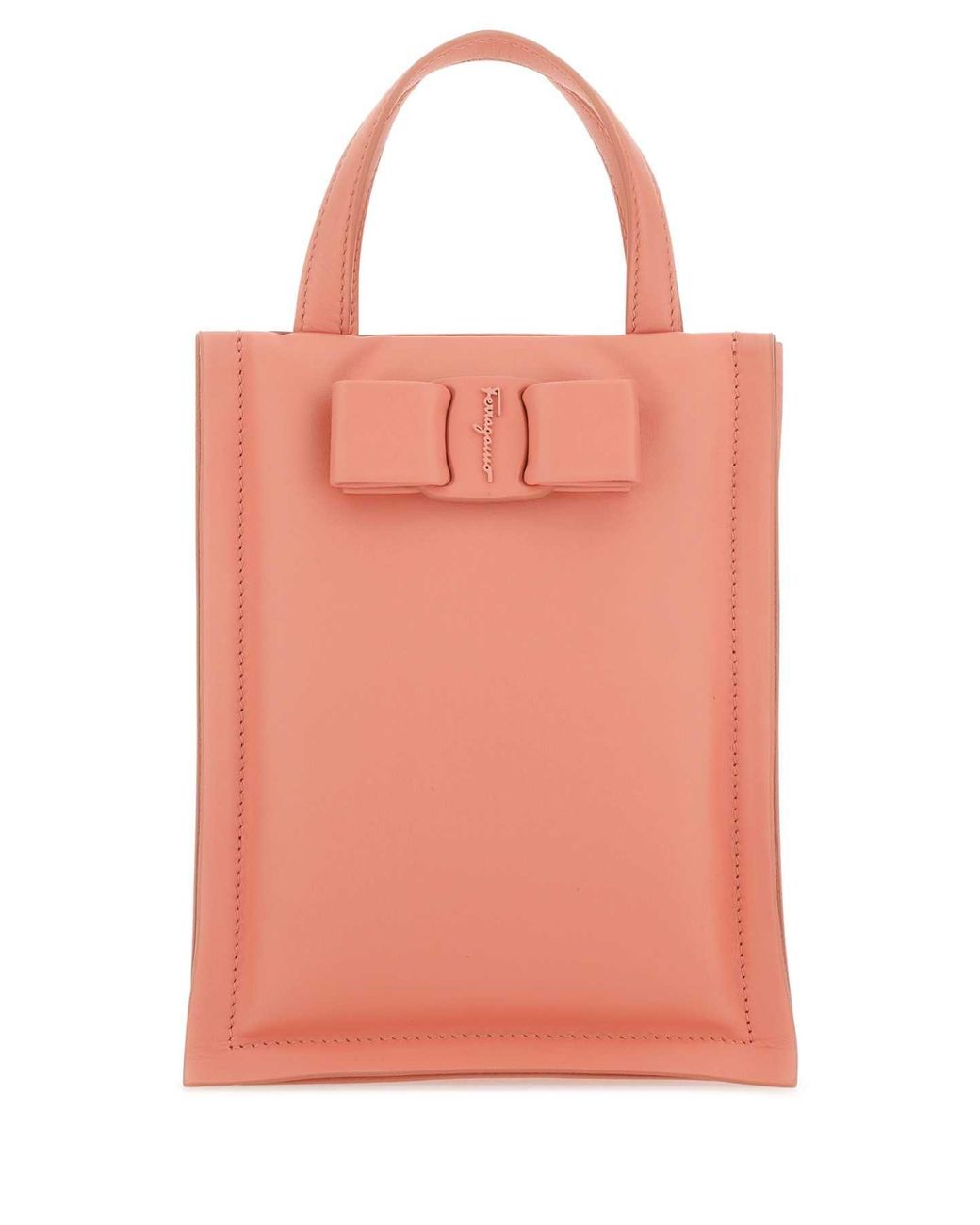 Ferragamo VIVA BOW ミニバッグ HOT PINK Ferragamo Salvatore Nappa Leather Mini Viva Bow Handbag in Pink | Lyst