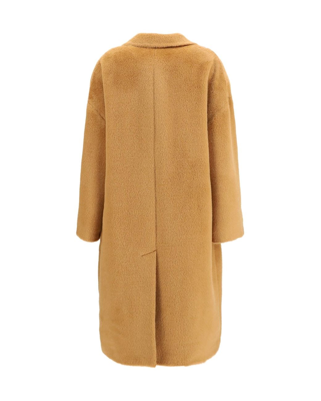 Lardini Natural Long Alpaca And Wool-Blend Coat