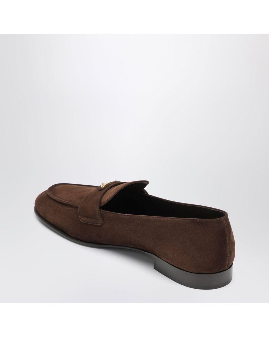 Prada Brown Suede Loafers