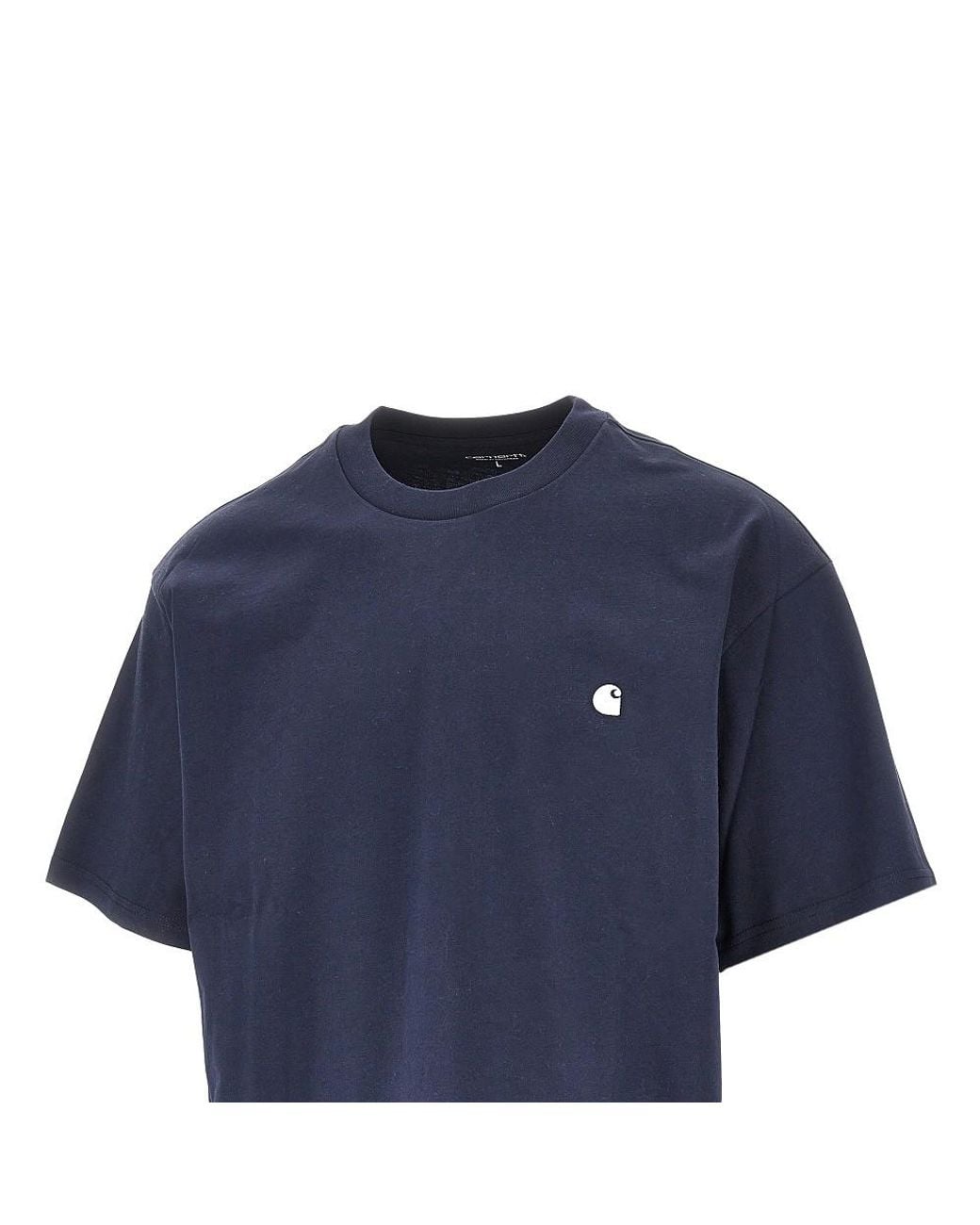 Carhartt Blue Madison Organic Cotton T-Shirt for men
