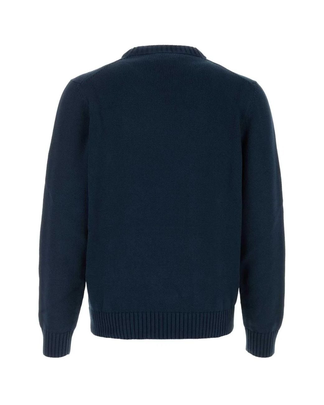 Prada Blue Logo Sweaters for men
