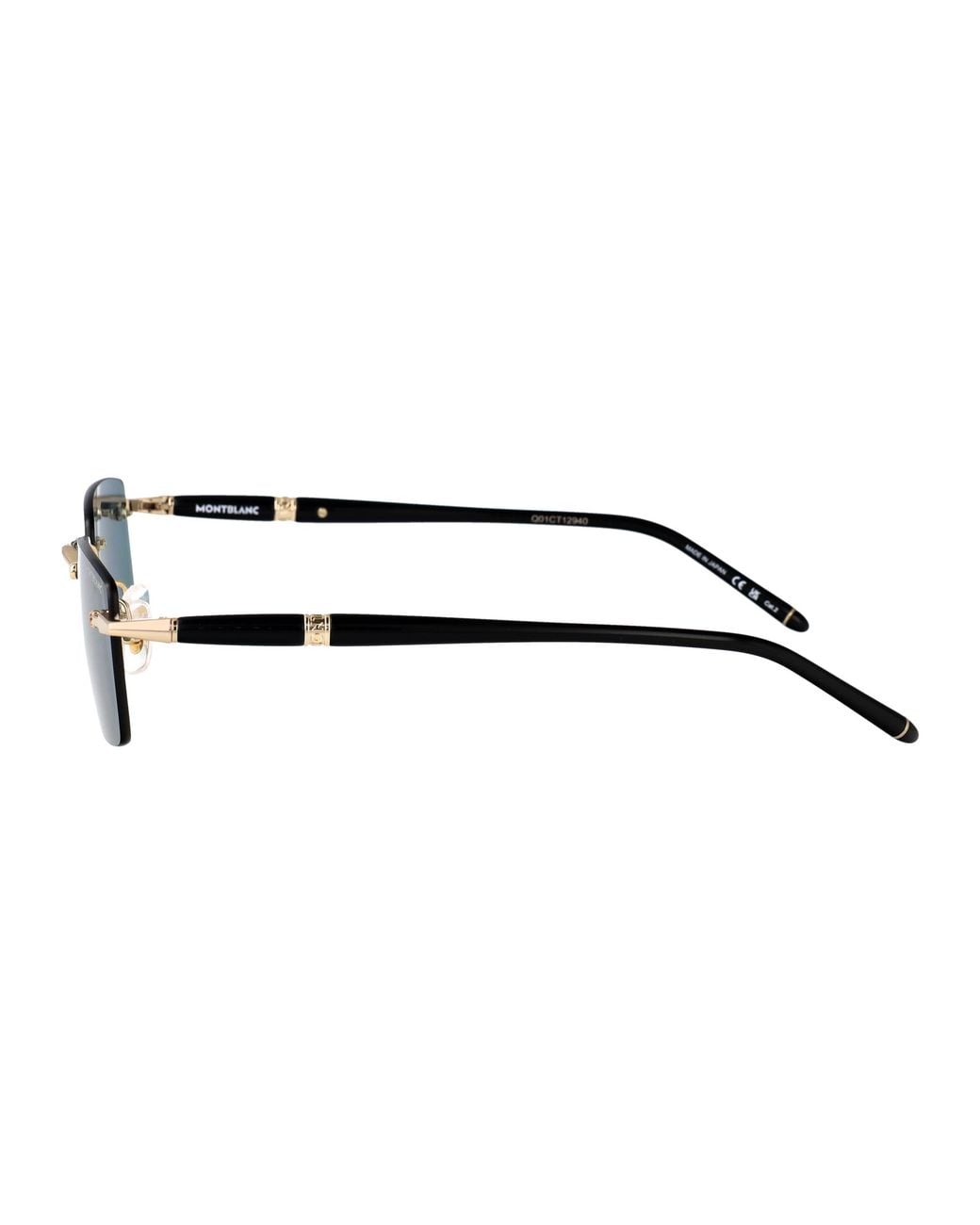 Montblanc Blue Metal Sunglasses