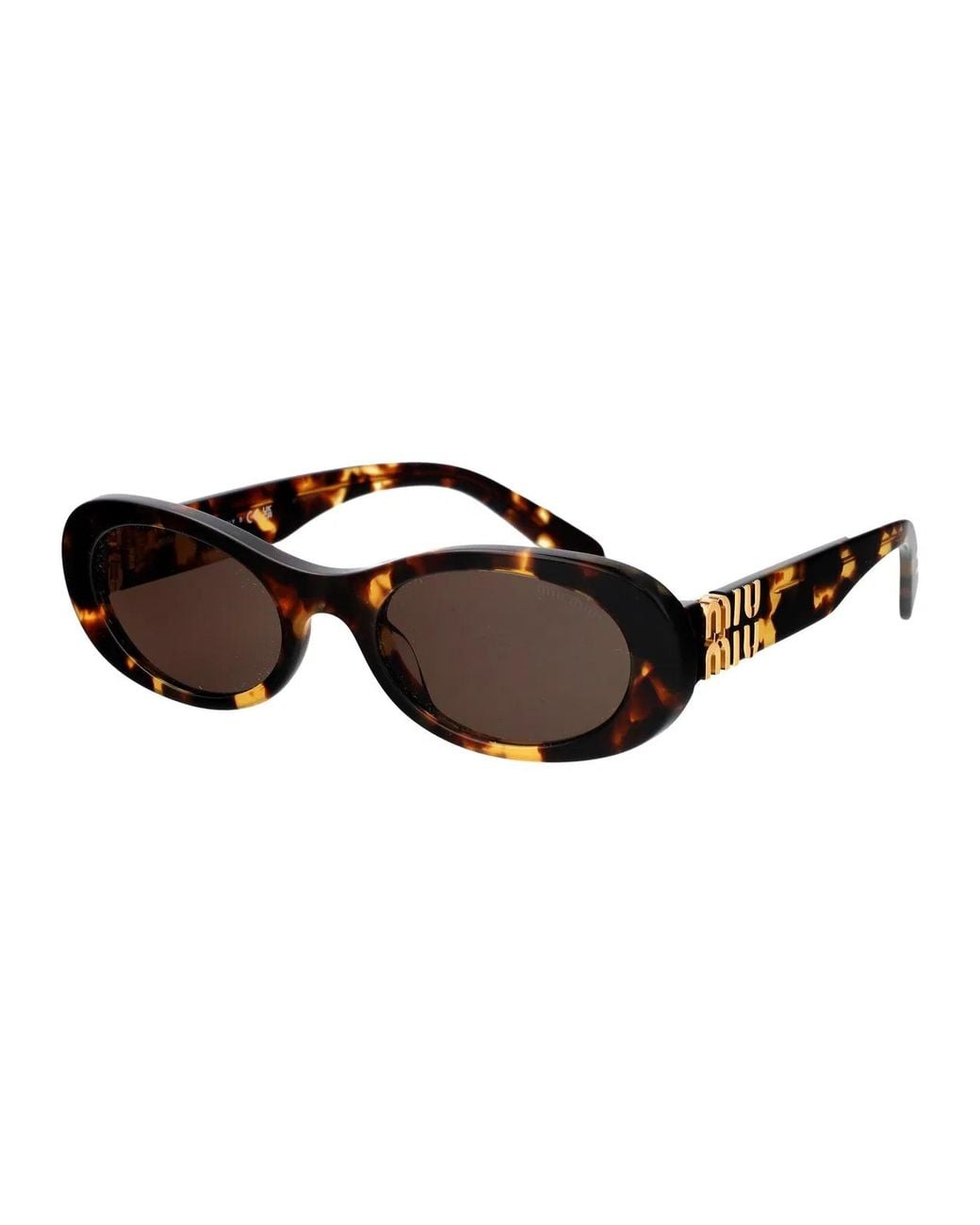 Miu Miu Brown Havana Acetate Sunglasses
