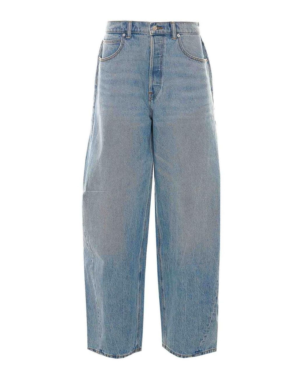 Alexander Wang Blue Blow Up With Crystals Jeans