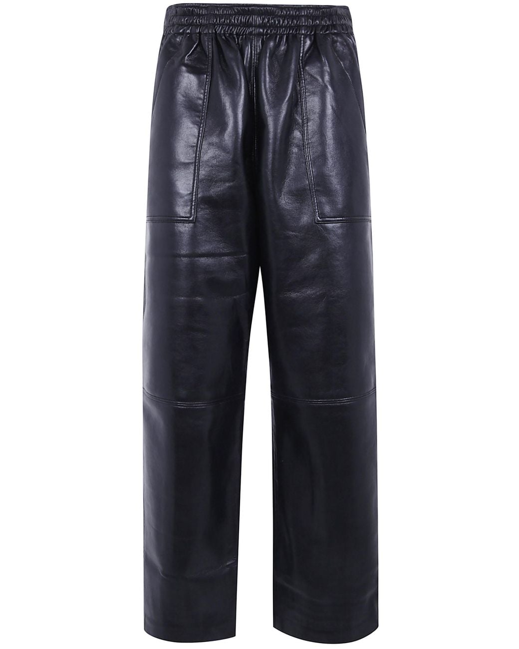 Anine Bing Blue "Billy" Recycled Leather Pant