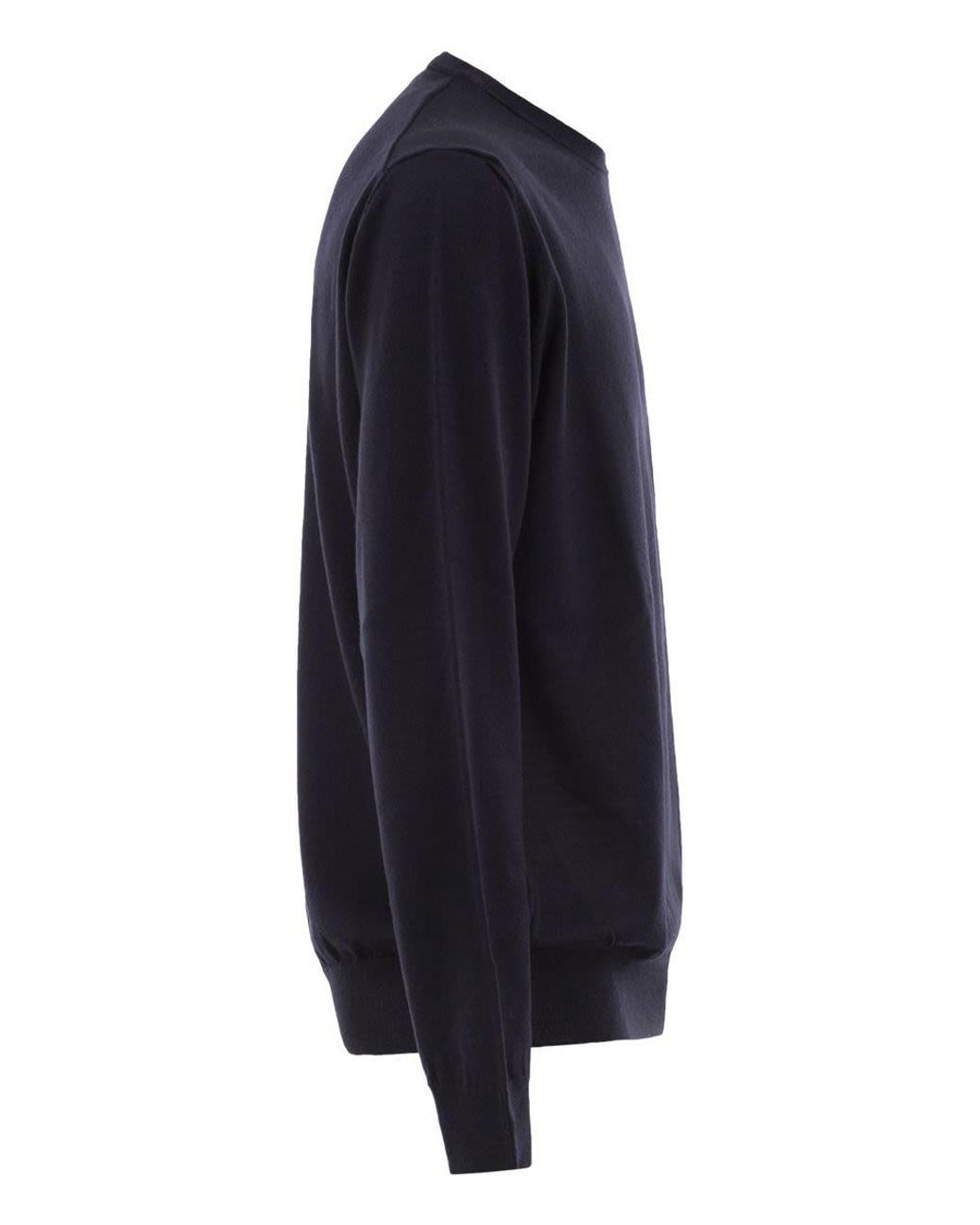 Premiata Blue Merino Wool Crew-Neck Jumper for men