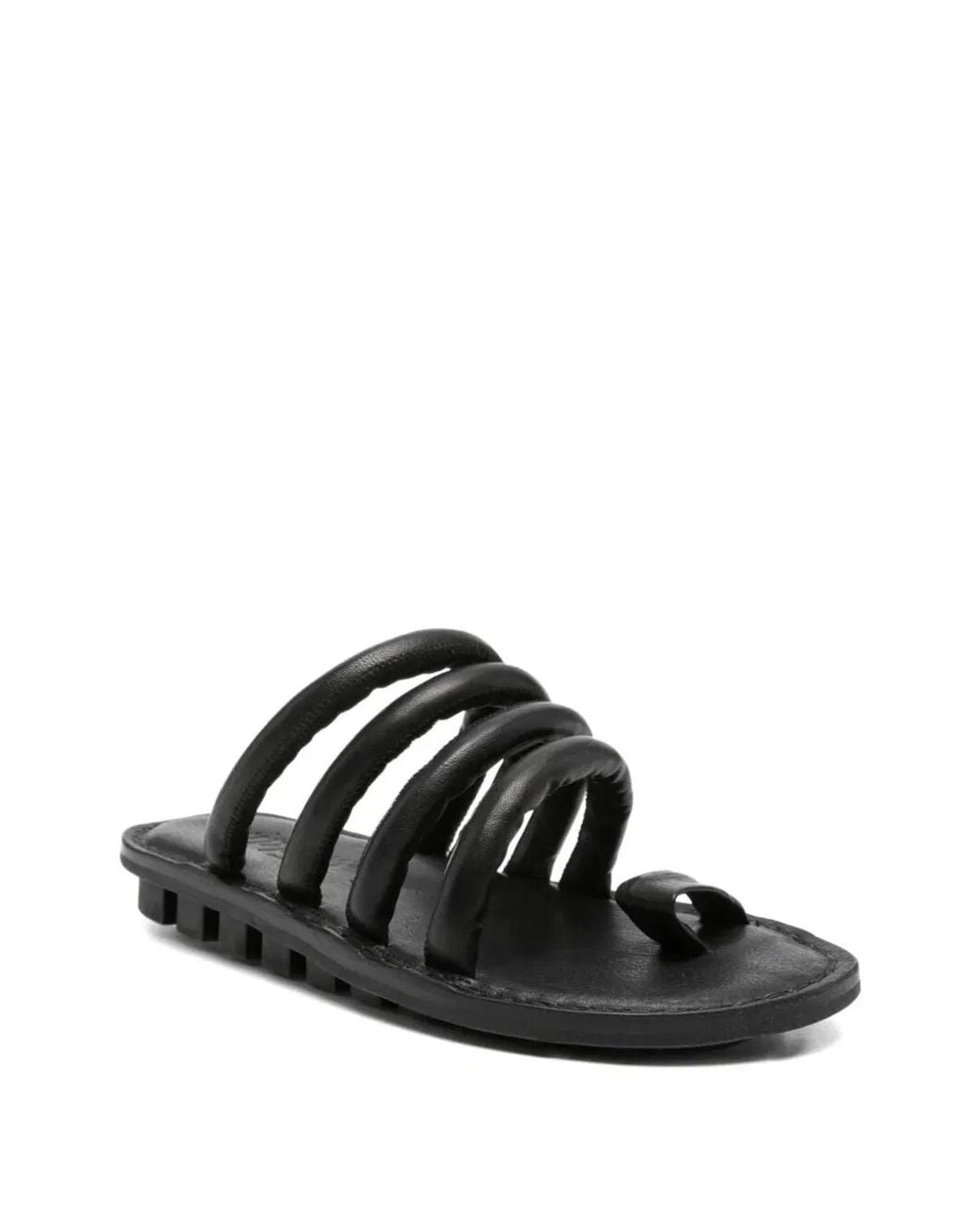 Trippen Black "Threads" Flat Sandals