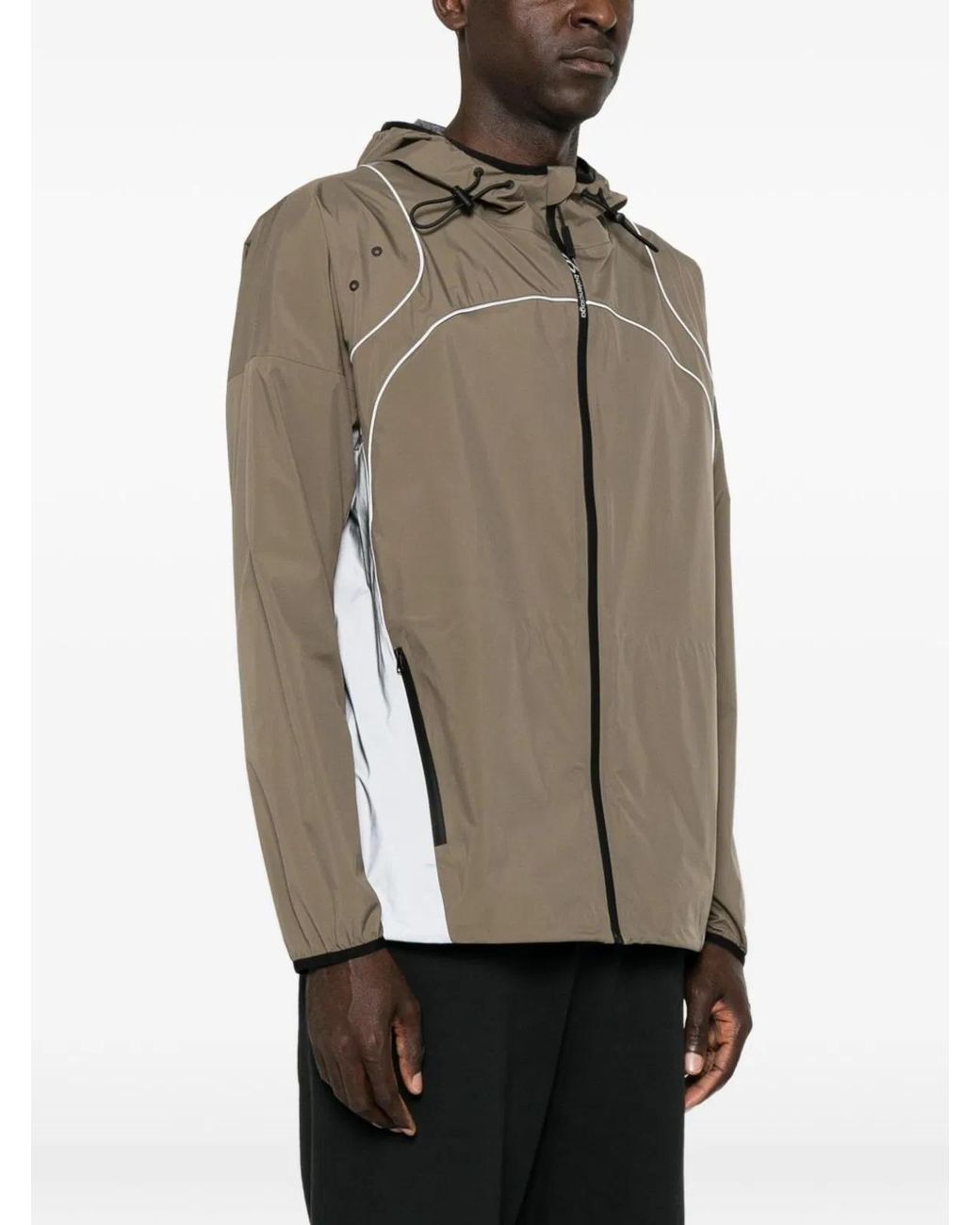 Balenciaga Brown Techwear Zip-Up Jacket for men