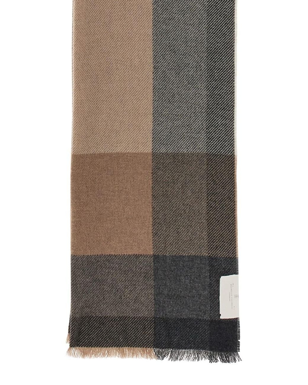 Brunello Cucinelli Natural Sciarpa for men