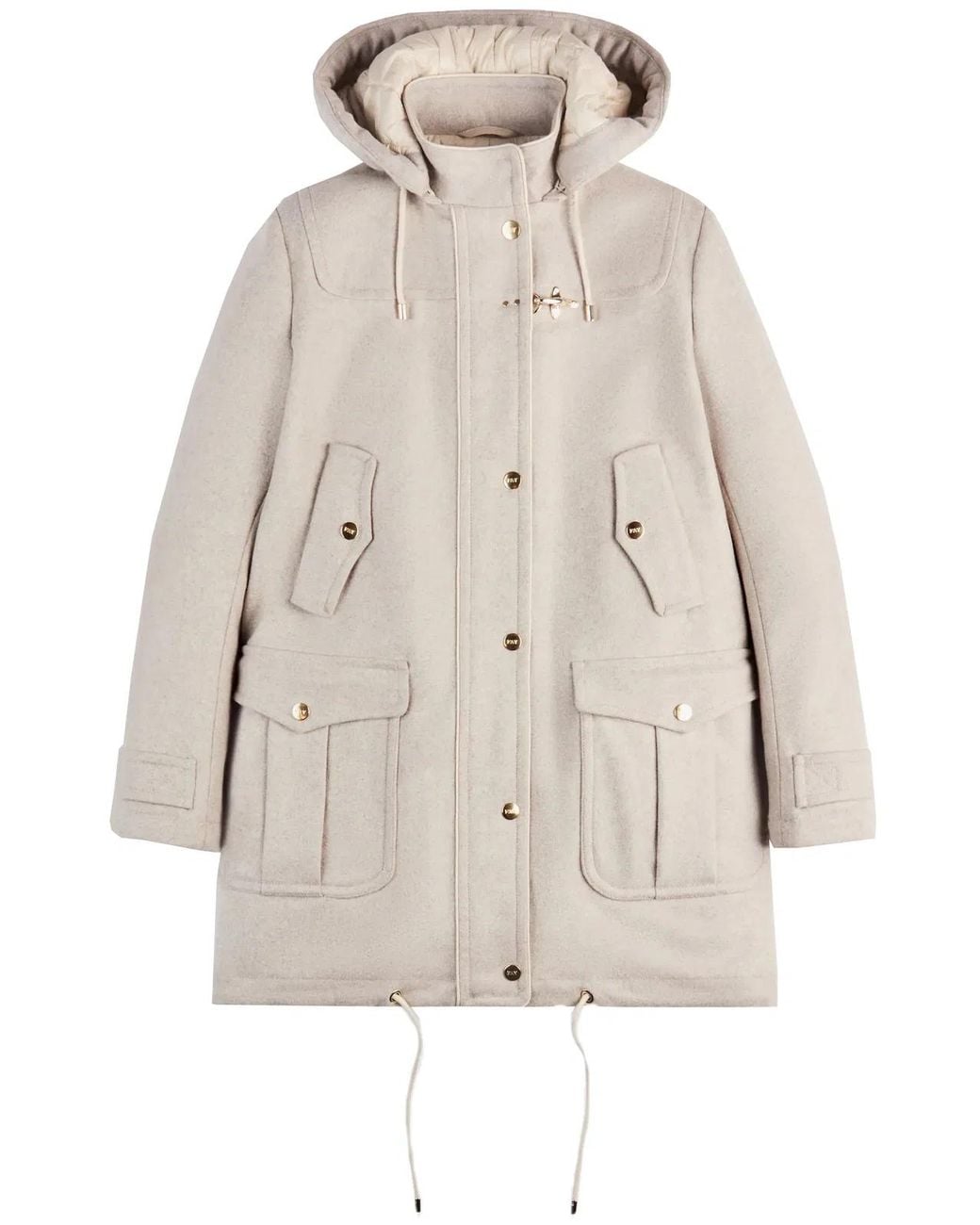 Fay Natural Wool And Cashmere Parka