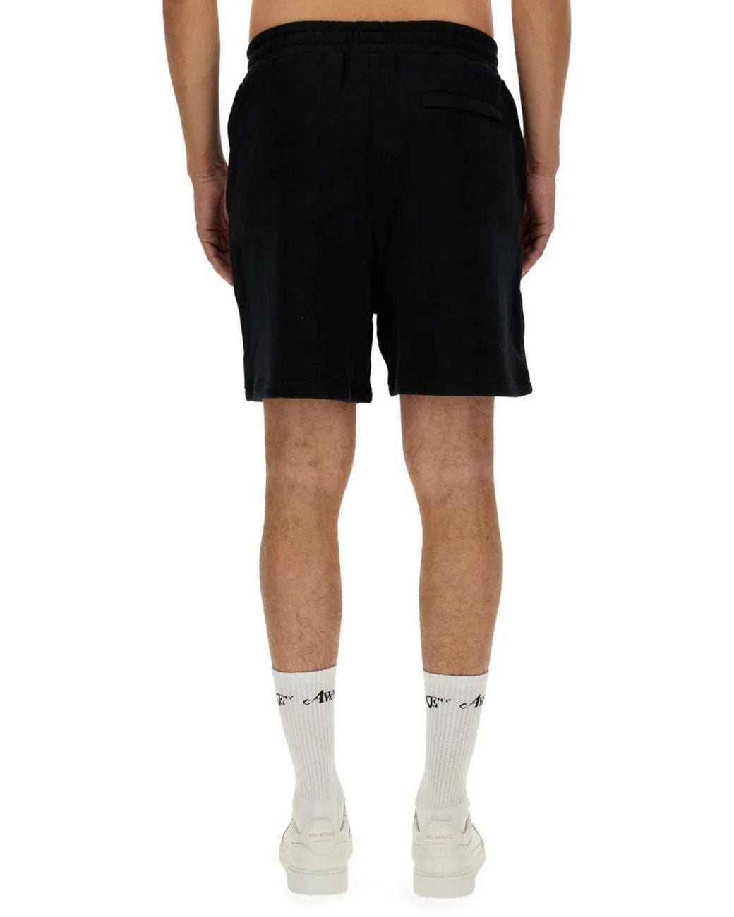 AWAKE NY Black Bermuda With Logo for men