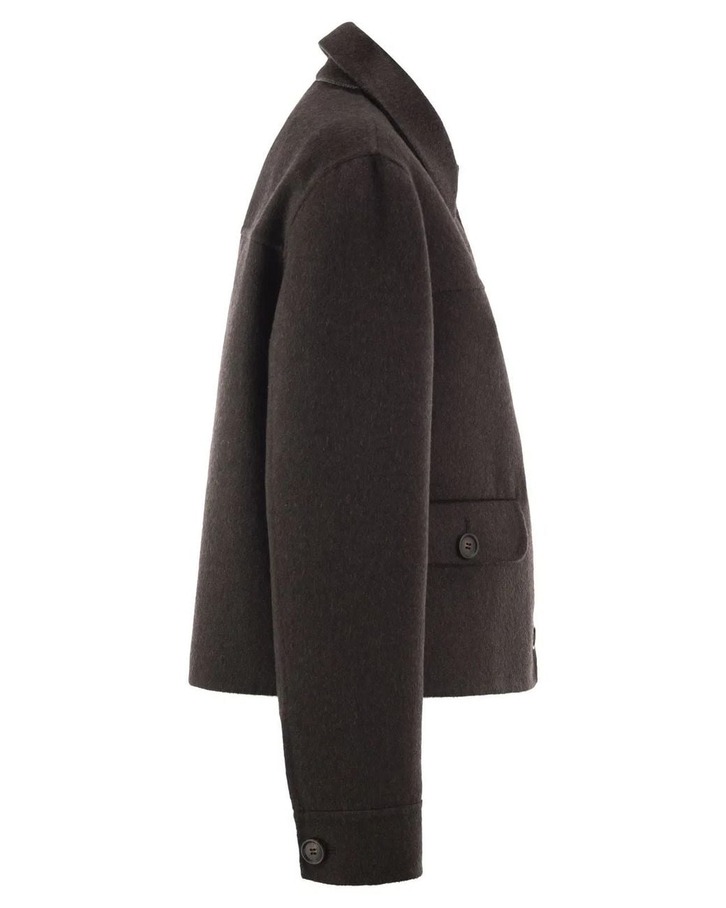 Brunello Cucinelli Black Cropped Cashmere Jacket With Monili Detail