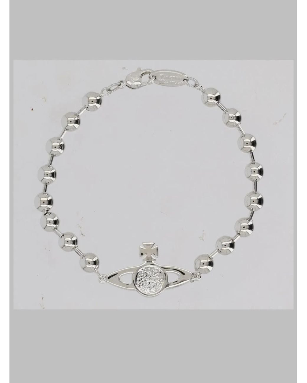 Vivienne Westwood Gray Bracelet Thames Orb Mini Brass Bracelets