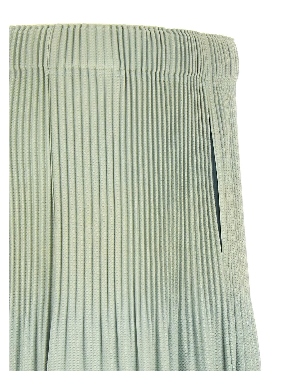 Homme Plissé Issey Miyake Green 'Monthly Colors: June' Bermuda Shorts for men