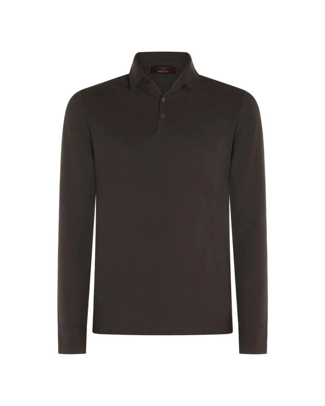 Zanone Black Short Sleeves Polo Shirt for men