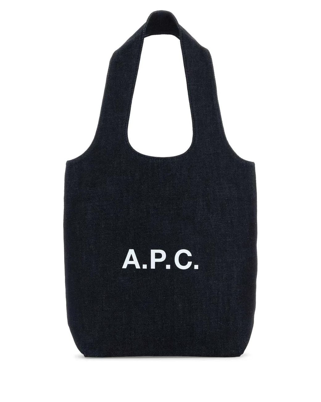 A.P.C. Black Borsa Tote Ninon Small