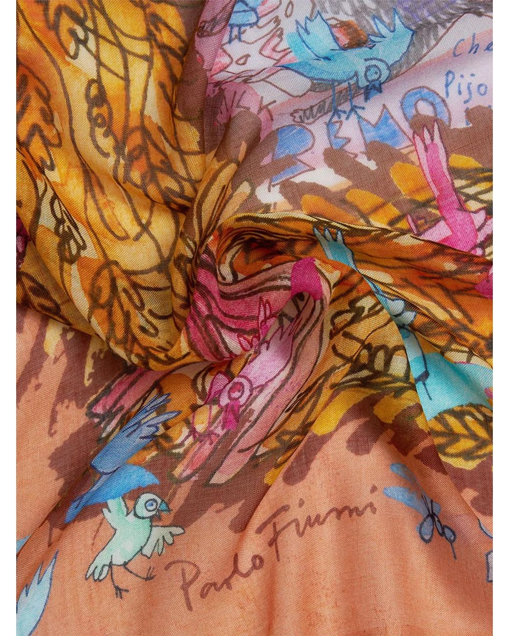 Faliero Sarti Pink Collaboration With Paolo Fiumi: New Roma Stole