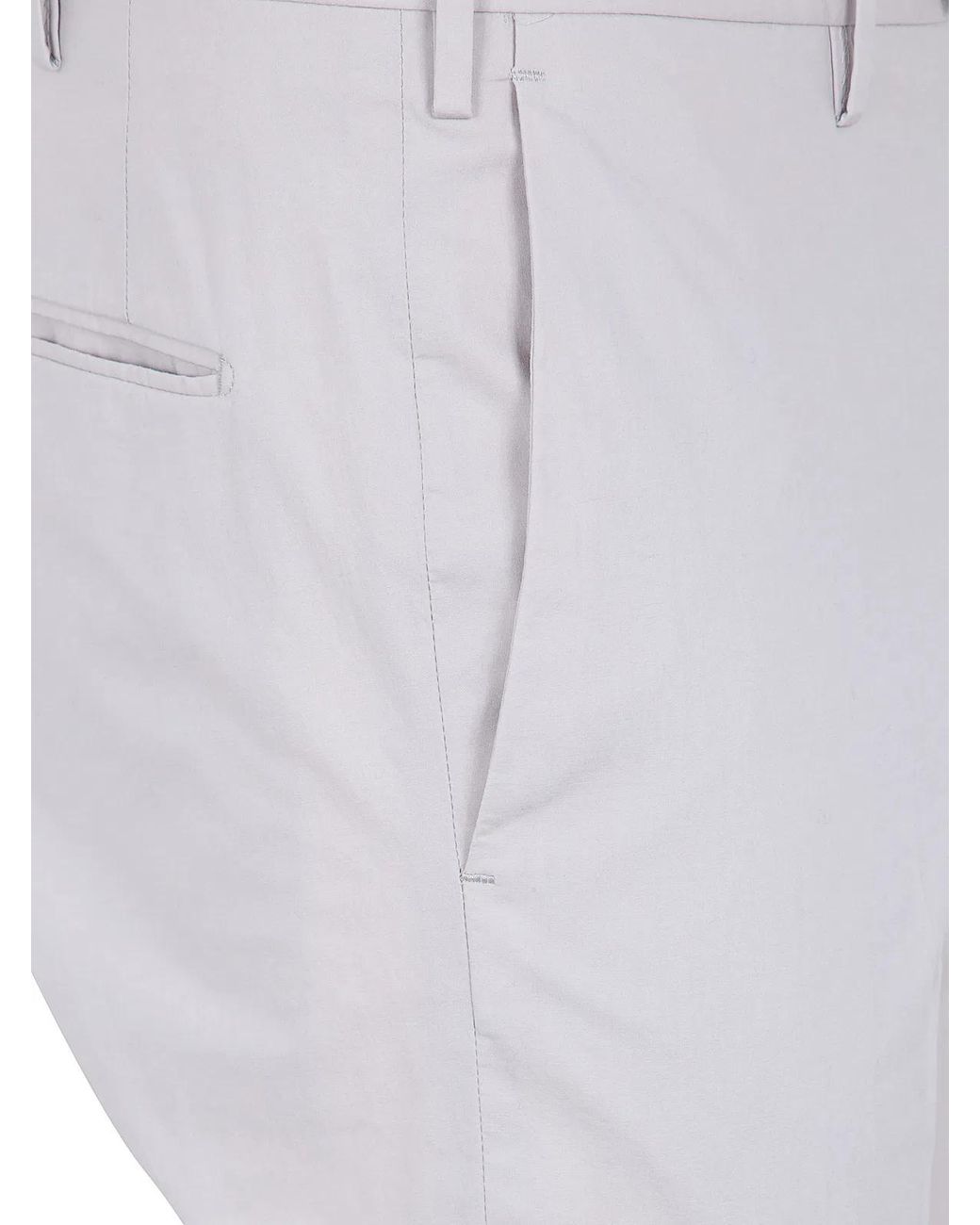 Incotex Gray Classic Chino Trousers for men