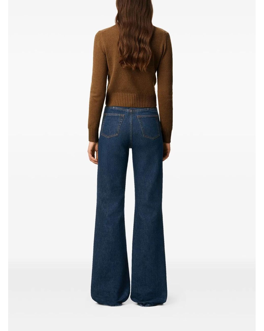 AMI Blue Flared Jeans