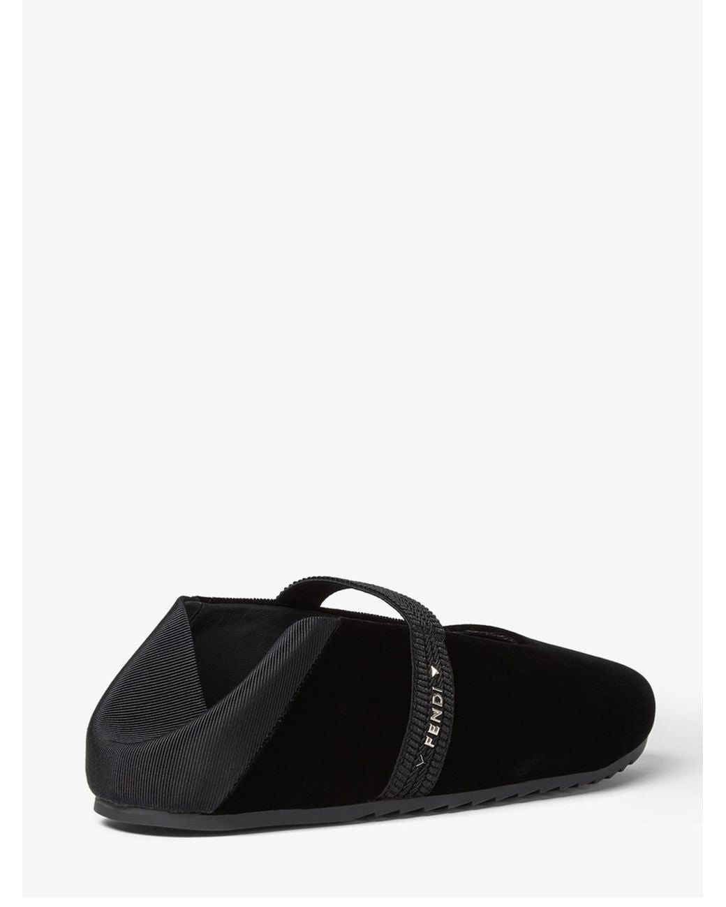Fendi White Ballet Flat Sneakers Mini