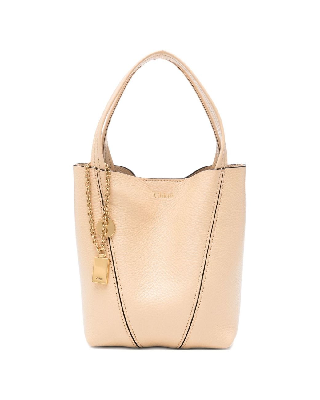 Chloé White Spin Shoulder Bag