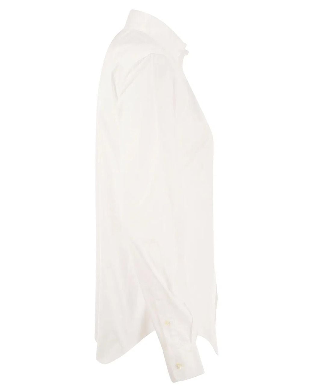 Polo Ralph Lauren White Long-Sleeved Cotton Shirt