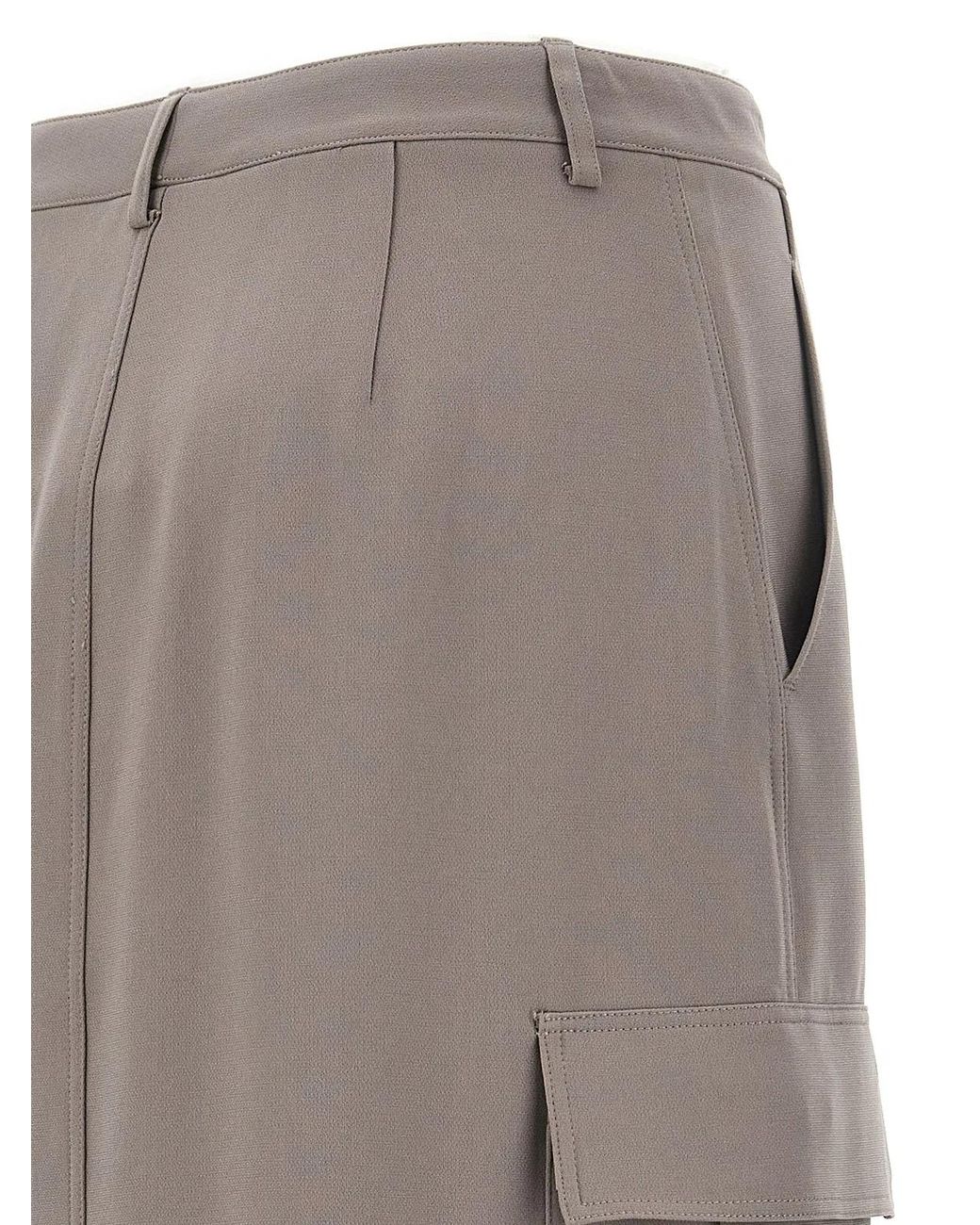 Theory Gray 'Relaxed Cargo' Skirt