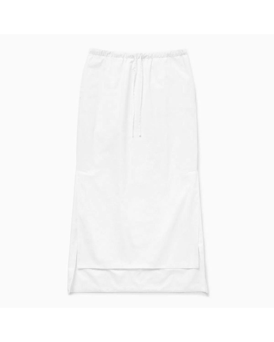 1989 STUDIO White Long Asymmetric Skirt