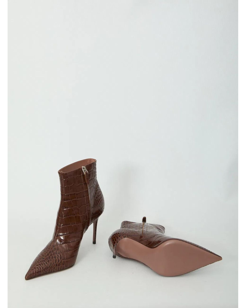 Paris Texas Brown Vera 85 Ankle Boots