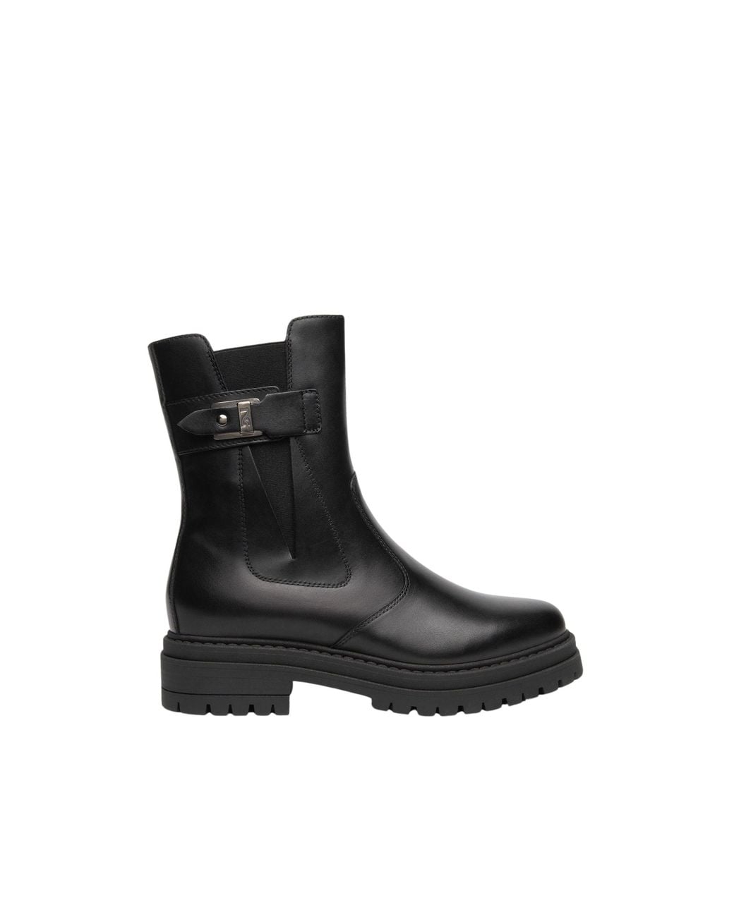 Nero Giardini Black Leather Chelsea Boots