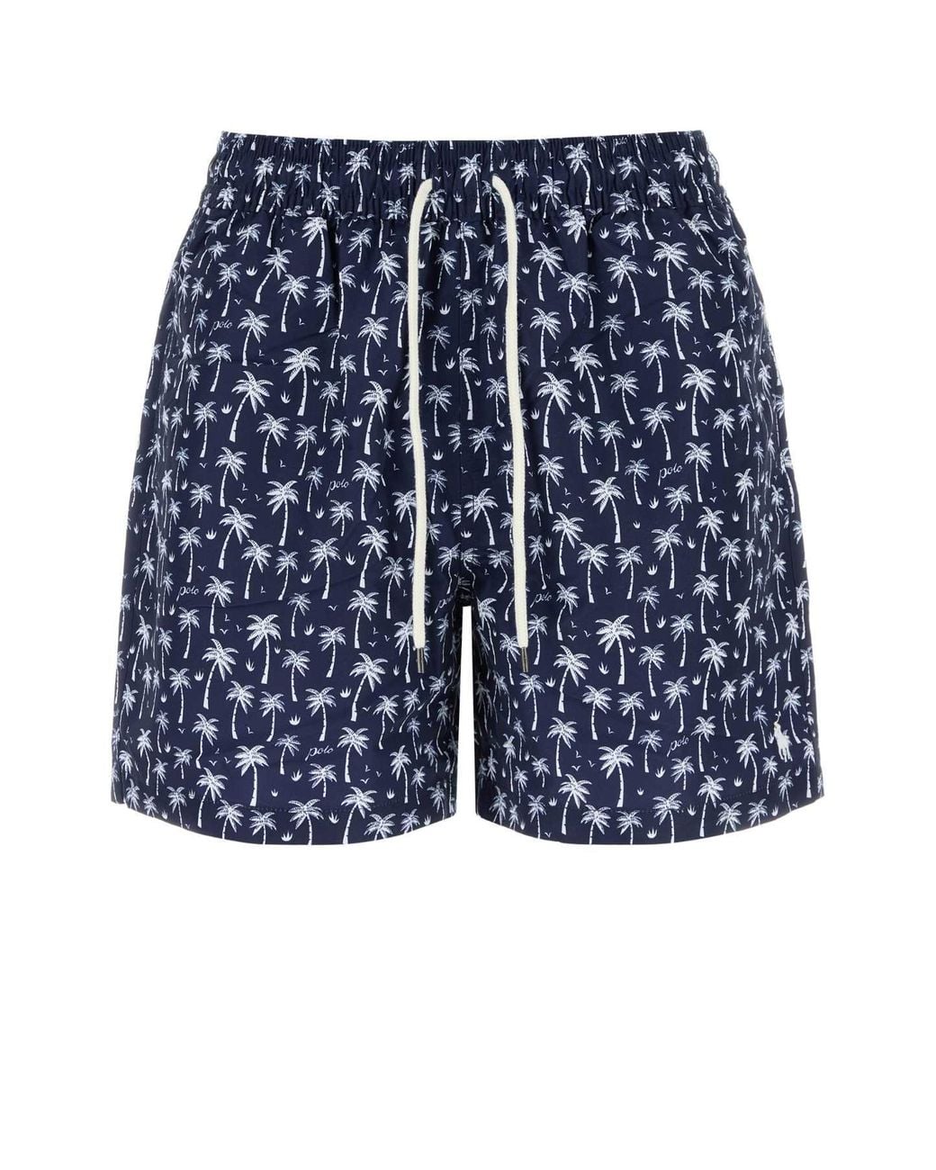 Polo Ralph Lauren Blue Printed Polyester Swimming Shorts for men
