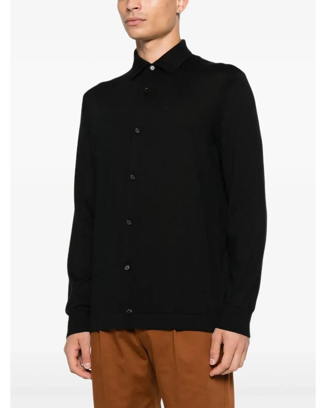 Zegna Black Cashmere Sweater for men