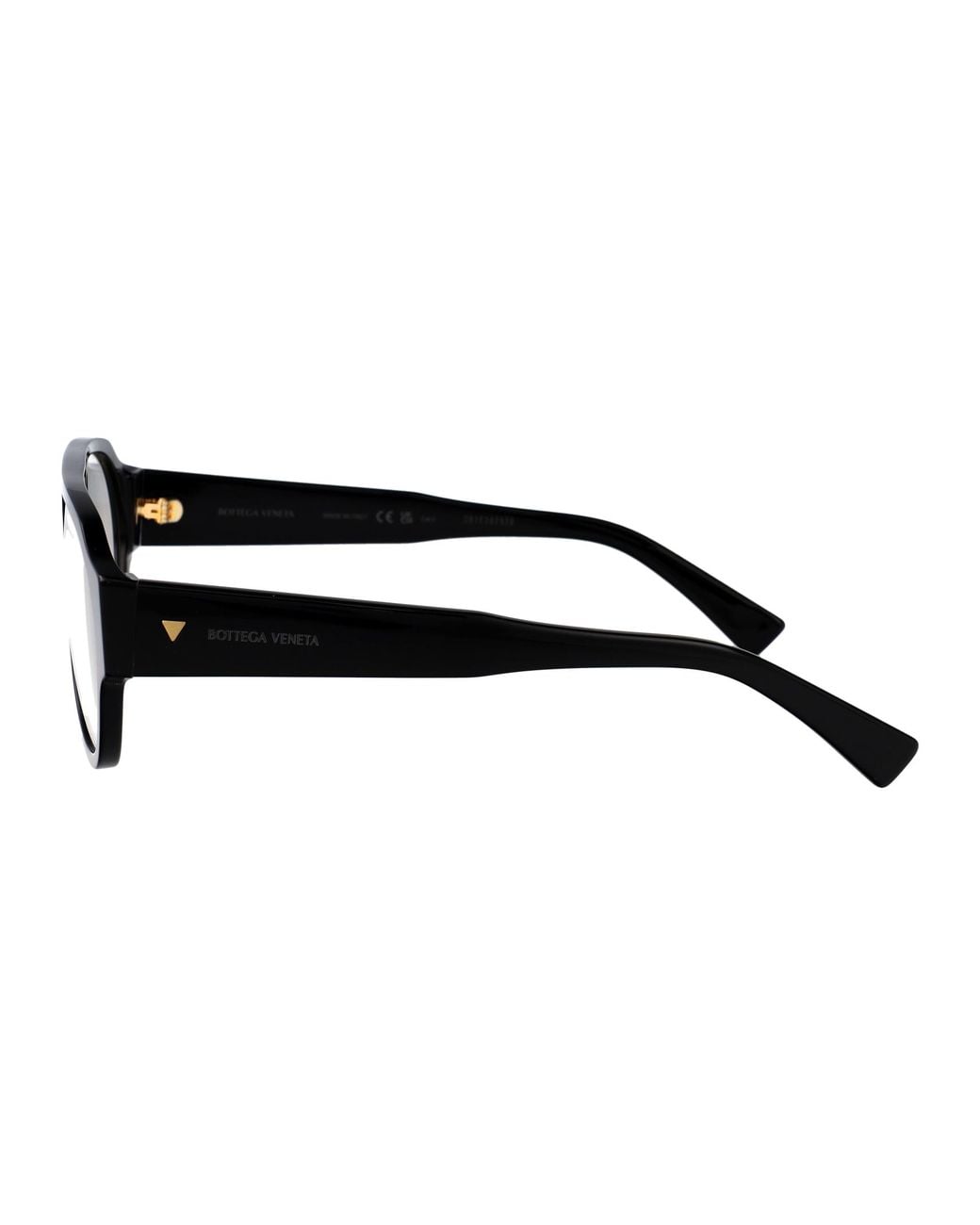 Bottega Veneta Black Transparent Acetate Sunglasses for men