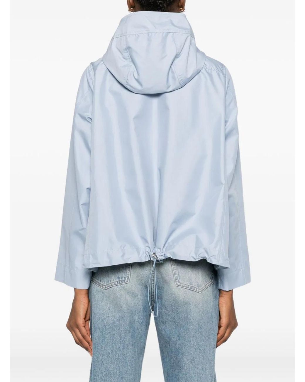 Fay Blue Short Hooded Parka Coat