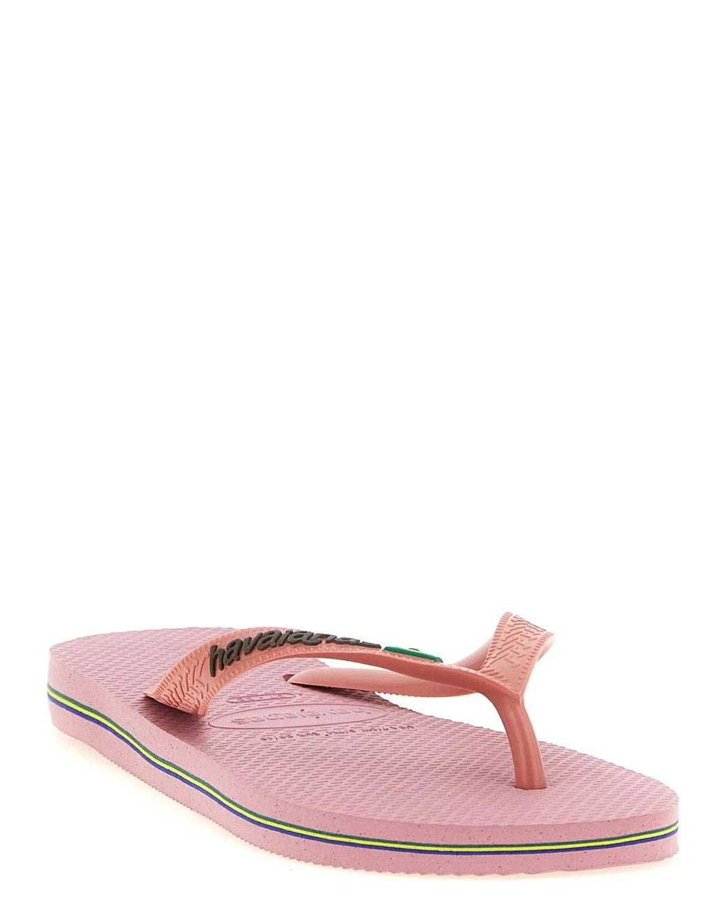 Havaianas Pink 'Brasil Logo' Sandals