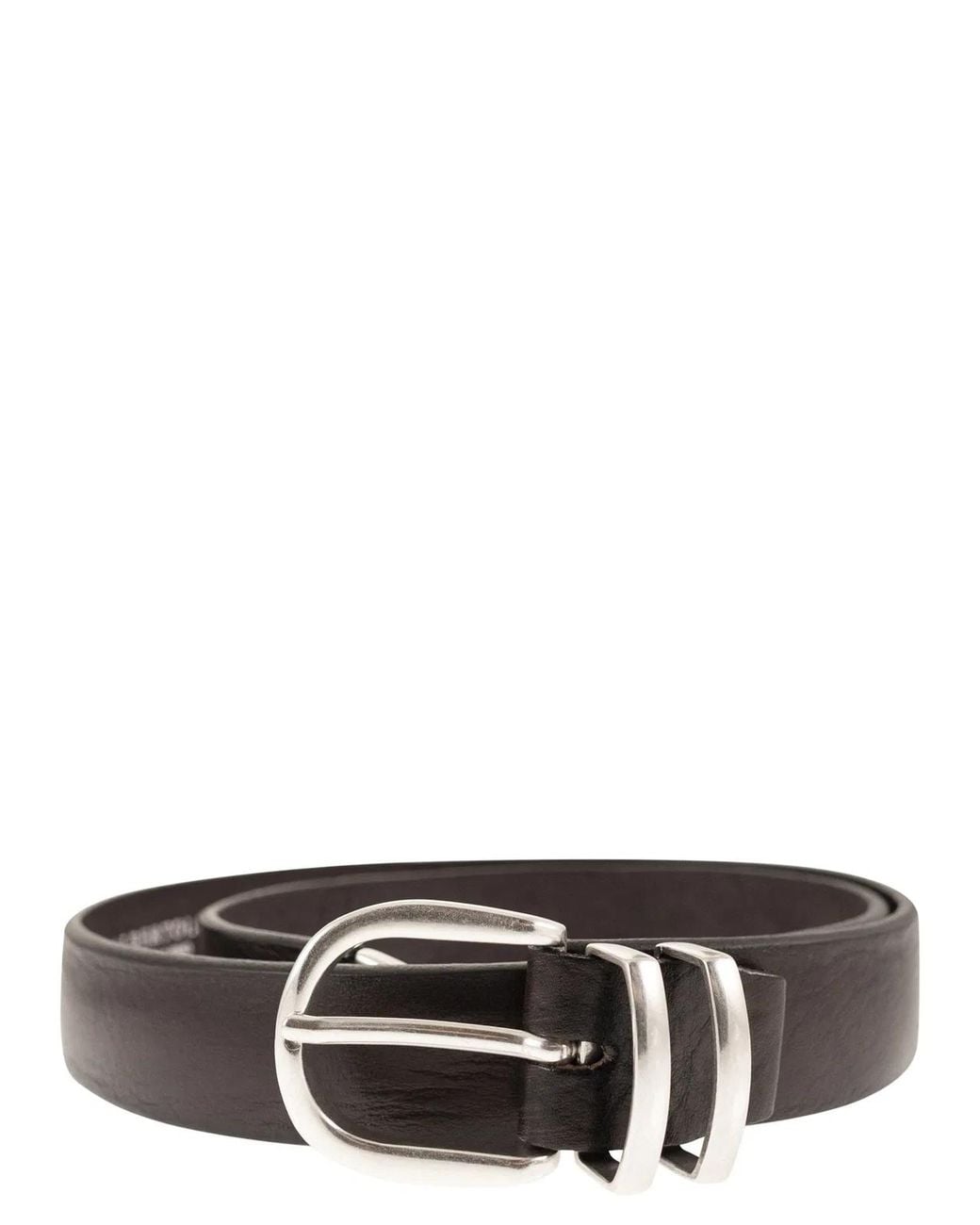 Alberto Luti Brown Leather Belt for men