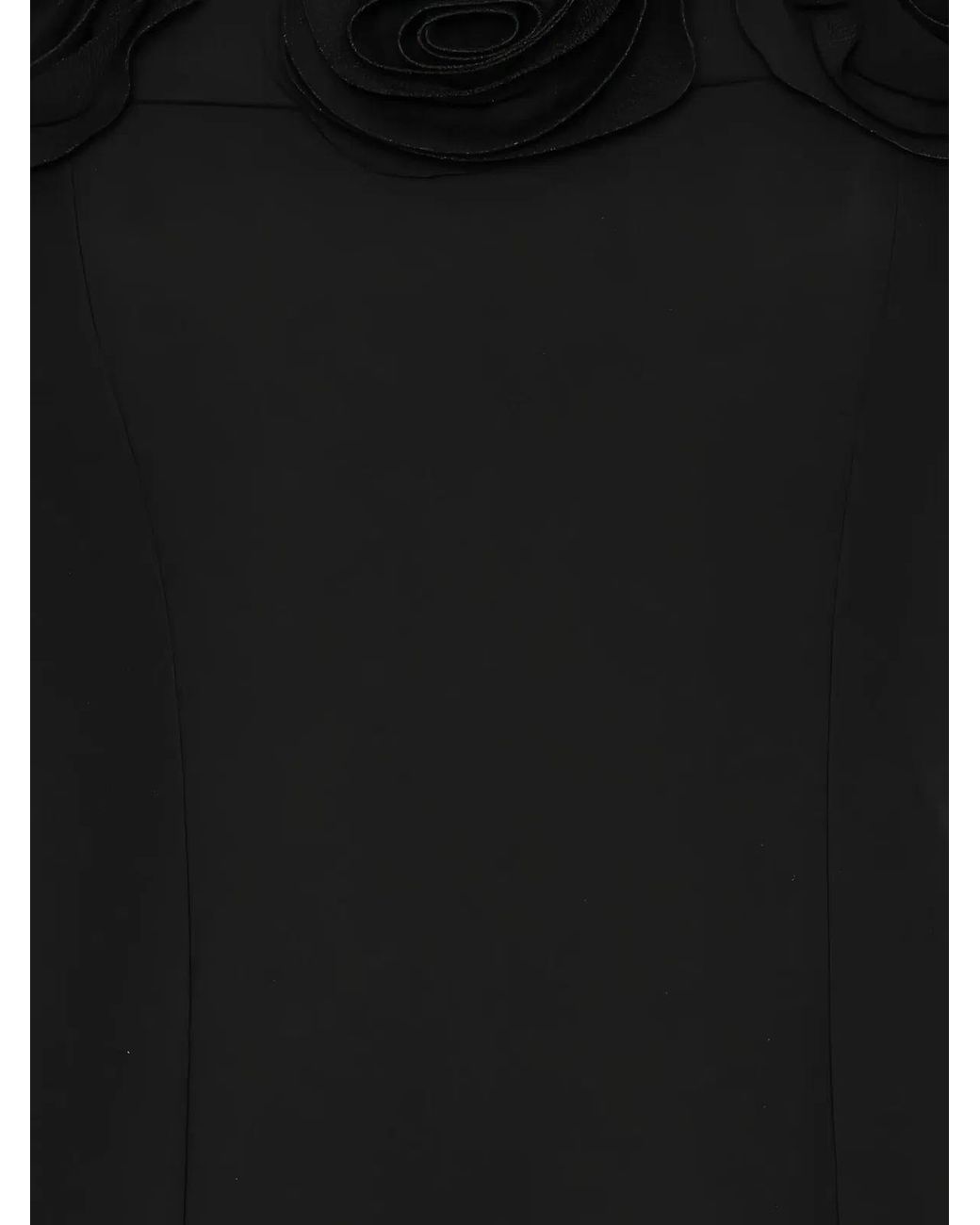 ROTATE BIRGER CHRISTENSEN Black Flower Maxi Dress