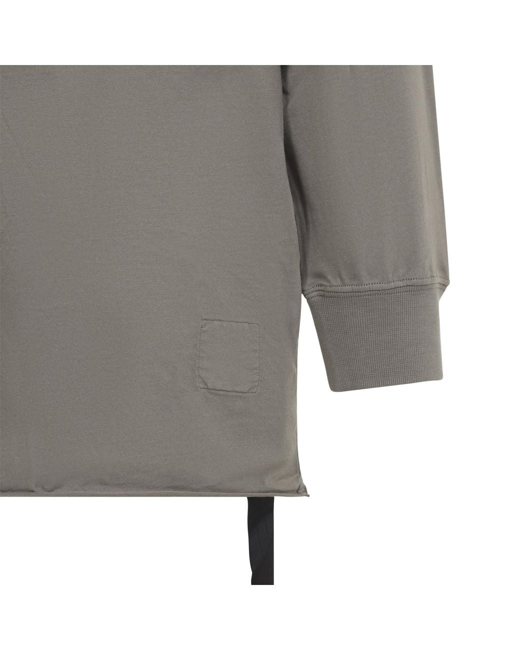 Rick Owens Gray Tommy Ls Sweat Tshirt for men